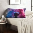 thumbnail image 6 of Sikiie Color Explosion Makeup Brush Print Plush Pillow Cover, Wrinkle-proof and Stain-resistant Pillow Protector without Pillow Core, Home Decoration-20"x30", 6 of 6