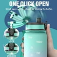 thumbnail image 4 of PrimeCook Shop Water Bottle, 32oz Motivational Sports Water Bottle with Time Marker - Times to Drink - Tritan, BPA Free, Wide Mouth Leakproof, Moon Light (1 Bottle), 4 of 14
