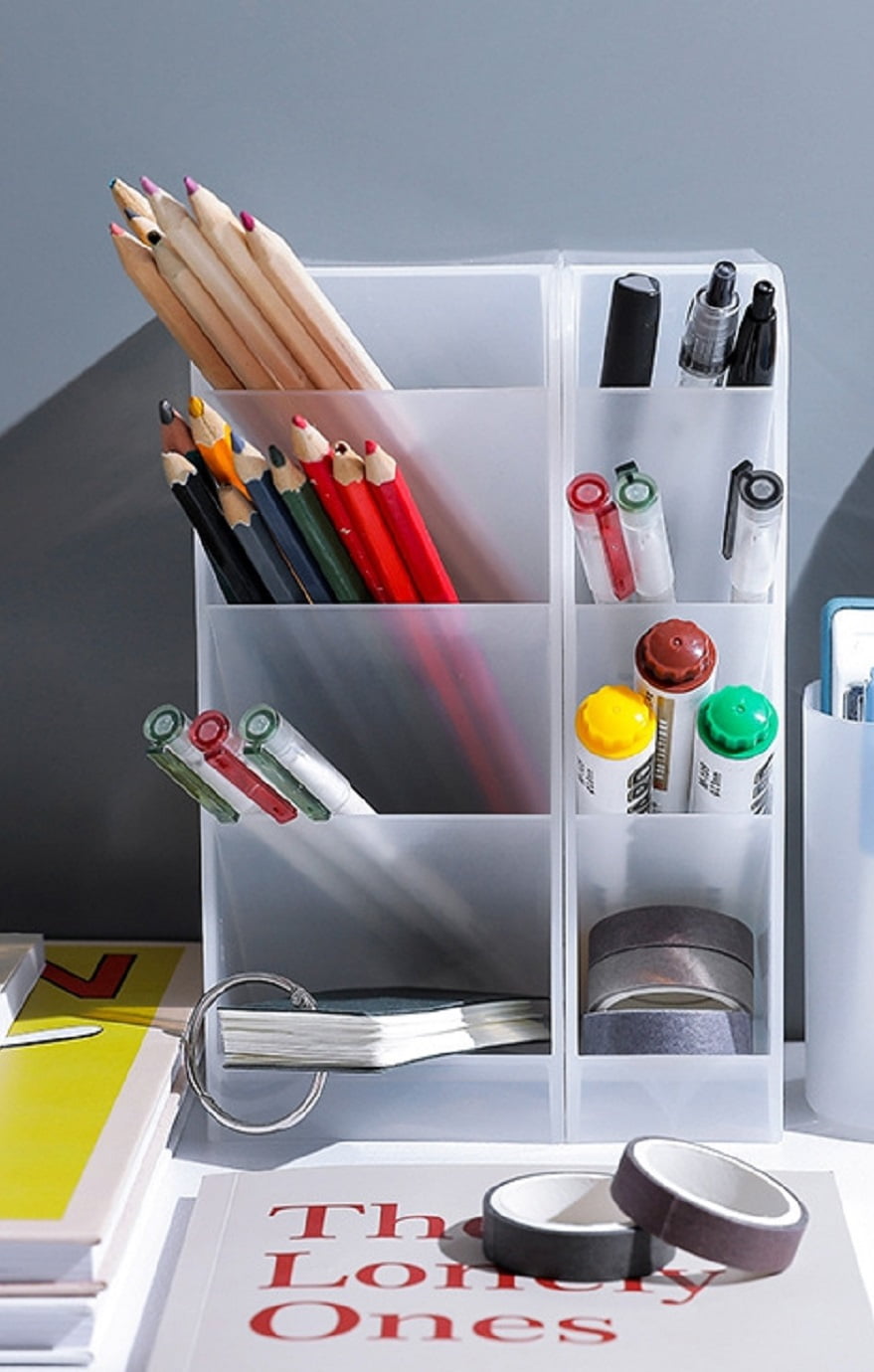 Pen Organizer, MultiFunctional DIY Pen Holder Box, Home Office Art