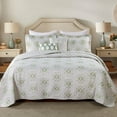 thumbnail image 3 of Home Soft Things 5 Piece Printed Quilts Bedspread Set - Bloom Medallion - King (102"x90"), 3 of 13