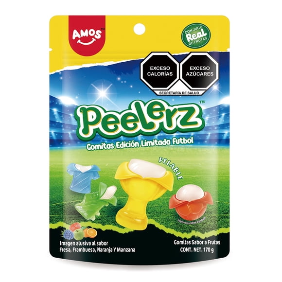 Gomas Frutales Pelables Amos Peelerz Mundial 170 g