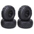 thumbnail image 2 of Repuestos de actualización de neumáticos inflables universales de 2,2 pulgadas para modelo de coche 1/10 RC negro, 2 of 10