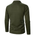 thumbnail image 5 of XIYON Casual Golf Shirts For Men Quarter Zip Sweater Waf Fle Knit Sweater Neck Sweater Pullover Sweater With Ribbing Edge Classic Mens Shirts, 5 of 5