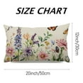 thumbnail image 3 of Heduofu 12x20 Inch Set of 2 Wildflower Flower Outdoor Spring Summer Decor Farmhouse Lumbar Decorative Throw Cases Decorations for Home Couch Sofa Living Room 12x20inch, 3 of 8