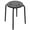 Black, variant on Alden Design Set of 5 Stacking Plastic Stackable Kitchen Stools for Home School, Black