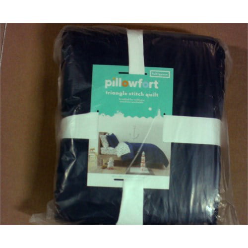 Pillowfort-Triangle Stitch Pillow Sham Standard Black NWT 