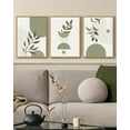 thumbnail image 2 of Drsoum Green Botanical Boho Wall Art Modern Boho Decor Abstract Geometry Lines Prints 11x14in3pcs Natural Framed, 2 of 5