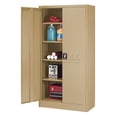 thumbnail image 3 of Unassembled Steel Storage Cabinet Recessed Handle 36"W x 18"D x 72"H, Tan, 3 of 7