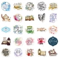 thumbnail image 4 of 50-Pack Inspirational Jesus Phrase Stickers - DIY Christian Bible Quotes for Luggage, Notebooks, and Water Bottles, 4 of 11