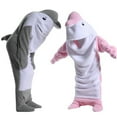 thumbnail image 5 of Soft Cozy Wearable Blanket Hoodie Onesie Sleeping Bag Cartoon Dolphin Onesie Costume Cosplay, 5 of 6