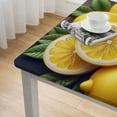 thumbnail image 4 of nygtbtfer Leaves Rectangle Table Cloth Stain and Wrinkle Resistant Spillproof Tablecloth Vinyl Woven Decorative Table Cover for Dining Table Elastic Edge&nbsp;, 4 of 7