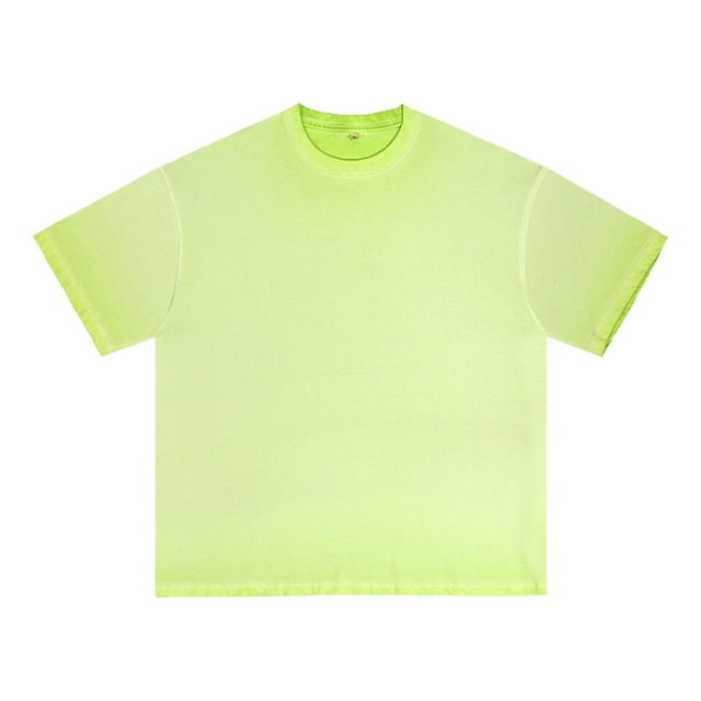 pstuiky camisetas de hombre, Camiseta informal de verano para hombre, de color liso, con cuello redondo camisetas de hombre l