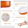 thumbnail image 4 of Unbranded Non-Stick Ceramic Picnic Pan with Folding Handle 27*5.5cm, 4 of 6