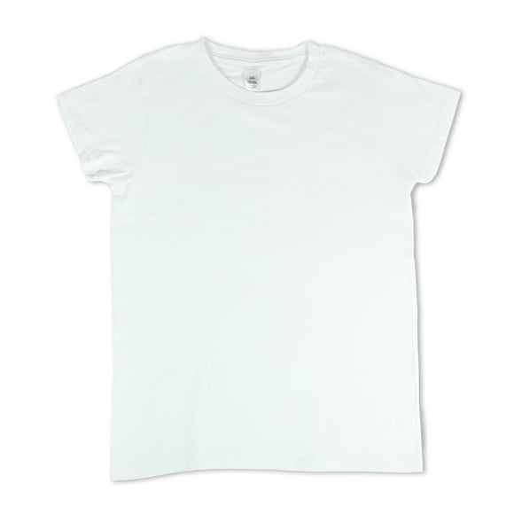 CRAFTEE T-shirt adulte à col rond 100 % coton 50.8 × 69.85 cm (20 × 27.5 in) blanc Medium