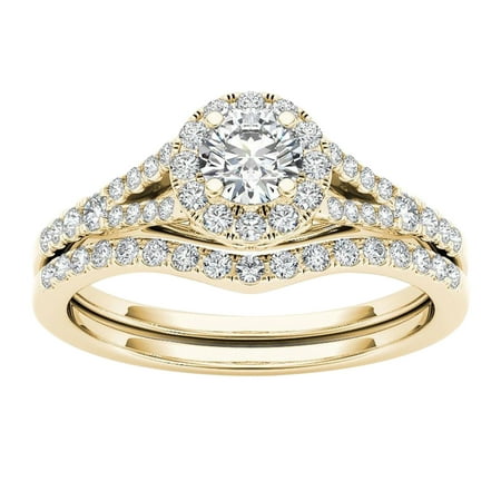 Couple Rings Gold-plated Inlaid Zircon Ring Classic Jewelry