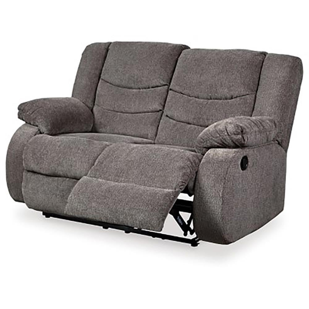 Signature Design by Ashley Tulen Reclining Loveseat in Gray