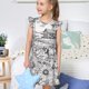 thumbnail image 4 of Balery Country Farm Scene Camisón de princesa para niñas, pijama de algodón con mangas abullonadas, suave y bonito.-XX-Large, 4 of 6