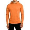 thumbnail image 2 of Zynoxe Hoodies for Men Relaxed Men's Long Sleeve T Shirt Breathable Quick Dry Mesh Pullover Hoodie Fashionable Solid Color Sports Base Top Versatile Sun Protection Hooded Top M, 2 of 6
