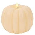 thumbnail image 2 of KMMYS Flameless Pumpkin Candle, Battery Operated Candle, Halloween Decoration, Cozy Ambiance, Vintage Style Home Decor, Remote Control Flickering Candle, Indoor Party Decoration, 2 of 6