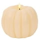 thumbnail image 2 of Vela electrónica de calabaza LED blanca, llama falsa de cera parpadeante para decoraciones de Halloween y Navidad, 2 of 6