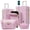 Light Pink, variant on Hardside Luggage Set 5 Piece, Half-opening Carry On Suitcase with Double Spinner Wheels, Lightweight Travel Luggage with USB Port TSA Locks