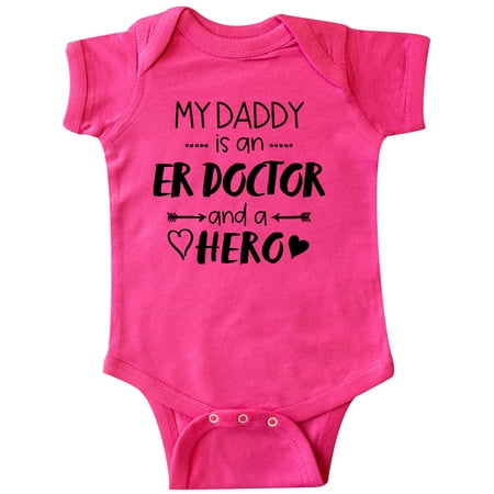 

Inktastic My Daddy is an ER Doctor and a Hero Gift Baby Boy or Baby Girl Bodysuit