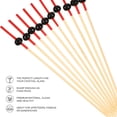 thumbnail image 4 of paquete de palillos de bambú desechables para cóctel, ideales para fiestas, banquetes, aperitivos y frutas (aproximadamente 100 unidades)., 4 of 8