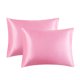 thumbnail image 2 of Funda de almohada de seda sintética para cabello y - Juego de 2 fundas de almohada de seda sintética de 50 x 90 cm con cierre de sobre., 2 of 2