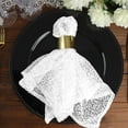 thumbnail image 3 of Efavormart 1 PC White Premium 20" x 20" Washable Sequin Napkins Great for Wedding Party Restaurant Dinner Parties Decoration, 3 of 11