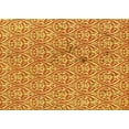 thumbnail image 1 of Ahgly Company Indoor Rectangle Patterned Bold Yellow Area Rugs, 2' x 5', 1 of 6