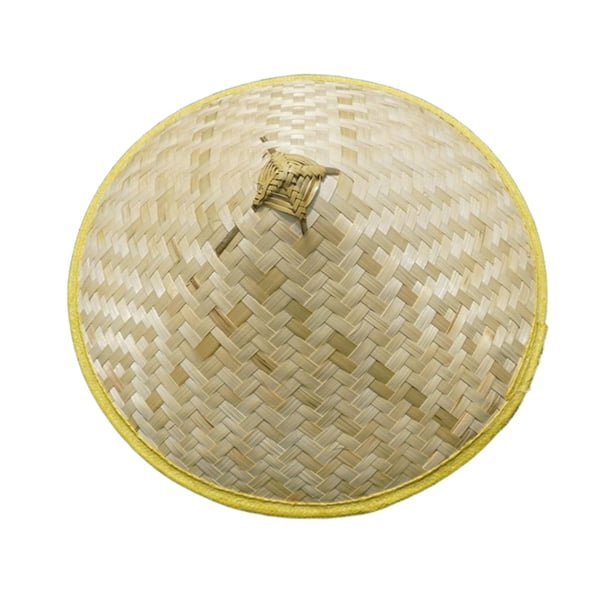 Sombrero de bambú, accesorio de fotografía japonés, sombrero artesanal para el sol para playa, exterior y verano. Sin patrón