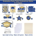 thumbnail image 5 of OuMuaMua Graduation Decorations Class of 2026-30pcs Blue and Gold Graduation Table Centerpieces Sticks Table Toppers with Lights for College High School Congrats Grad Party Supplies, 5 of 9