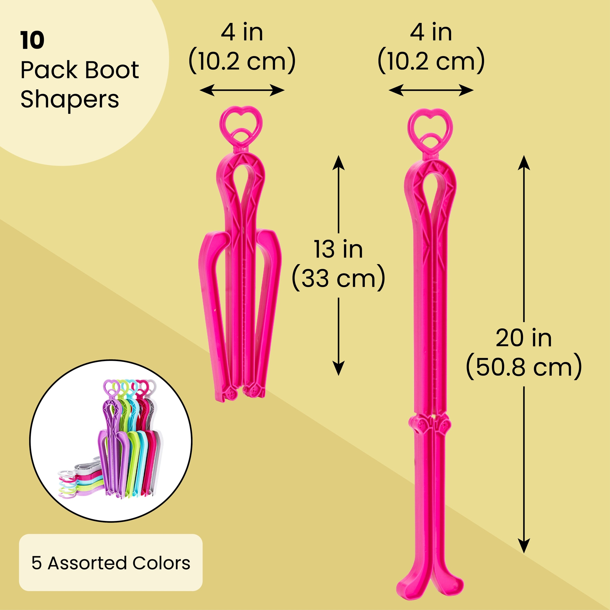 Bag-a-Vie Tall Boot Shapers - Easy Glide Boot Inserts To Prevent Creasing & Sagging For Women's Boots