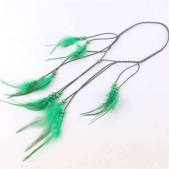 Diadema bohemia para mujer, tocado vintage, diadema para mujer, accesorio para el cabello con borlas de pavo real, diadema bohemia