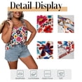 thumbnail image 6 of Cuteduck Women Plus Size Tank Tops Summer Loose Fit Sleeveless Floral Print U Neck Casual Camisole M-4X, 6 of 10