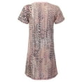 thumbnail image 2 of Doublju Women's V-Neck Short Sleeve Nightgown Sleepwear Pajama Dress (Plus Size Available), 2 of 2