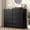 Black, variant on Winkalon Horizontal 8 Drawer Dresser, Gray Wood Storage Cabinet, Double Dresser for Bedroom Living Room