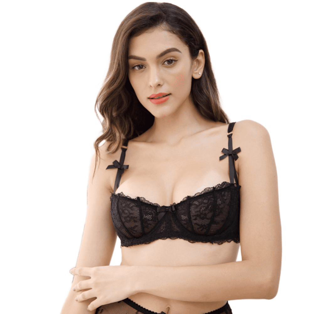 Buy Ningsige Women's Sexy Bra Lace Balconette Bra Demi Underwire Bra Online  at desertcartBolivia