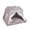 Gray, variant on HOARBOEG Pop Up Pet Tent Portable Cat House Foldable Dog Tent Indoor Outdoor Travel Cat Bed with Removable Cushion Breathable Mesh Small Pet Hideaway, 12.5x12.5x14.1 in