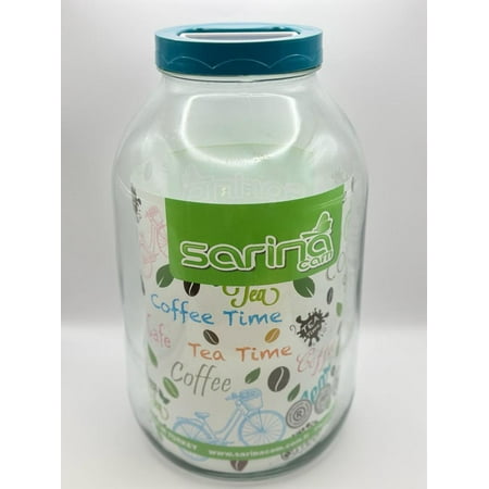 

Glass Large Size Pantry Jar - 7 x 12 - (169 oz) (Teal)