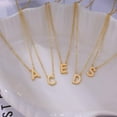 thumbnail image 2 of Initial Necklaces for Women, 14k Gold Plated Dainty Gold Letter Necklace Tiny Initial Pendant Necklace Cute Letter Name Choker Necklaces for Women Simple Gold Jewelry for Women Gifts, 2 of 6
