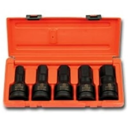 Sunex Tools 4506 .75 Inch Drive 5 Piece SAE Hex Impact Set