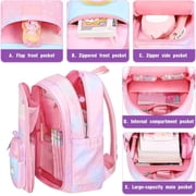 Girls Backpack, School Backpacks, Cute Book Bag with Compartments for Teen Girl Kid Students Elementary Middle School