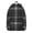 Black and White, variant on Rainbow Checkered Pattern Backpack for School, Cute School Bag with Adjustable Shoulder Straps and Padded Back, 15.7"x11.8"x5.5"