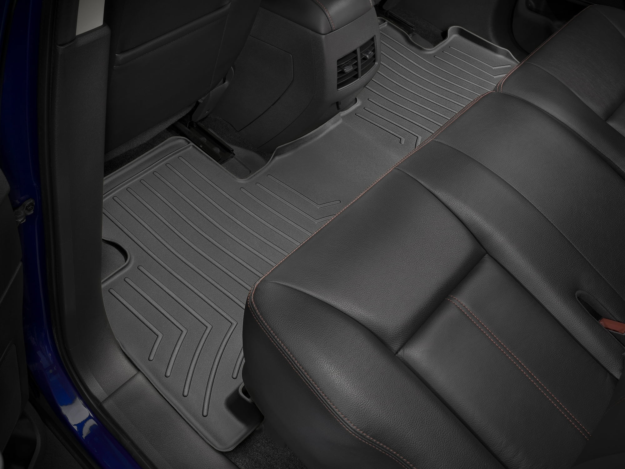 WeatherTech Custom Fit FloorLiners compatible with MKX, Edge - 2nd Row, Black