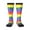 3 Black, variant on Colorful Tie Dye Print Compression Socks for Both Men And Women for Running, Travel, Flight, Nurse