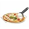 thumbnail image 3 of Chef's Star 15 Inch Ceramic Pizza Stone for Oven, Outdoor and Indoor Chrome Plated Serving Rack Pizza Pan with Pizza Cutter, 3 of 4