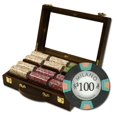 thumbnail image 1 of Bry Belly CSML-300W 300Ct Claysmith Gaming Milano Chip Set in Walnut Case, 1 of 1