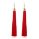 thumbnail image 1 of Sonducket Pendientes de borla Cuerda larga Joyería exagerada Oreja colgante de flecos regalo Mujer Accesorios Par de pendientes Ropa, zapatos y accesorios Miscelánea Rojo, 1 of 6