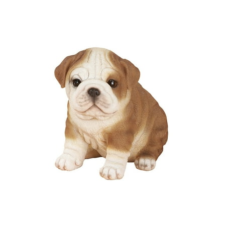 Realistic Bulldog Figurine Statue for Dog Lovers - Decorative Dog Décor for Yard, Garden or Home